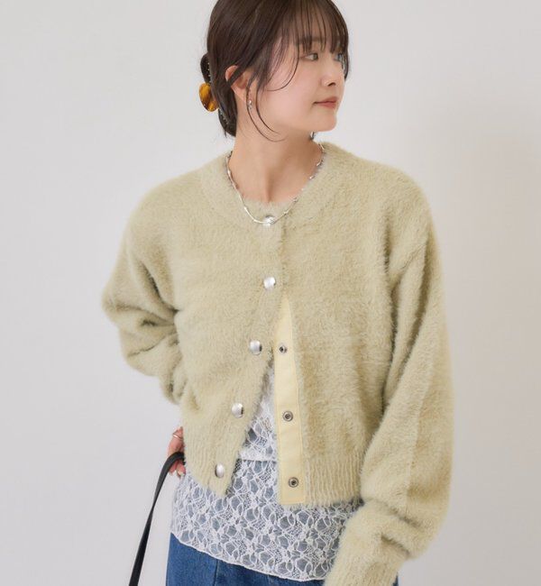  「ミンクライクジャケットカーディガン」|カーディガン|