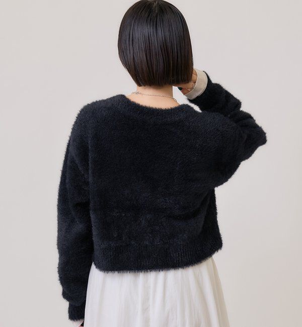  「ミンクライクジャケットカーディガン」|カーディガン|