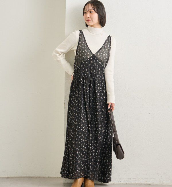  「シアーキャミSETワンピース」|ワンピース|