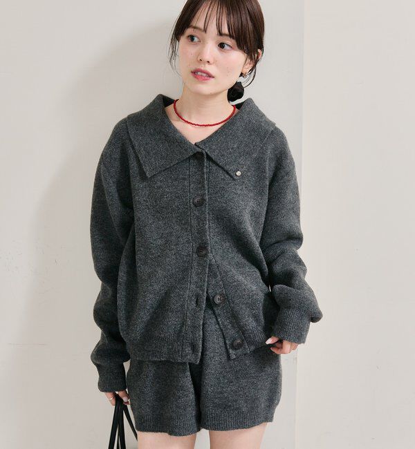  「プレート付きニットパンツ」|チノ|