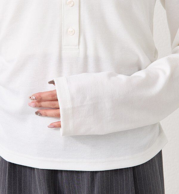  「リブヘンリーネックプルオーバー」|Tシャツ・カットソー|