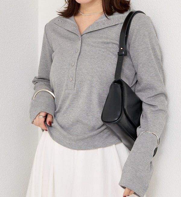  「リブヘンリーネックプルオーバー」|Tシャツ・カットソー|