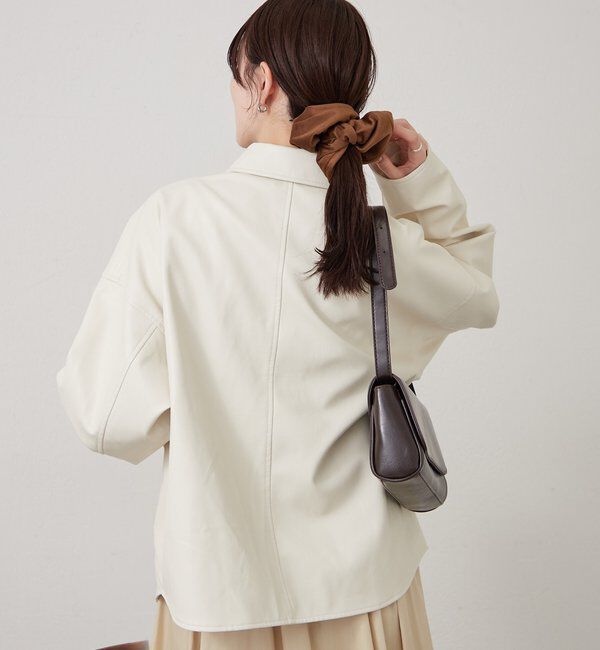  「レザーシャツジャケット」|ブルゾン・スタジャン|