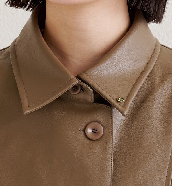  「レザーシャツジャケット」|ブルゾン・スタジャン|