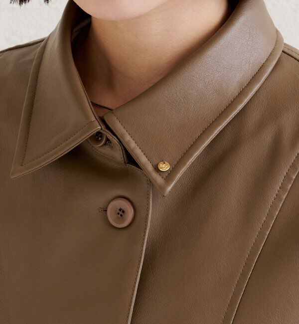  「レザーシャツジャケット」|ブルゾン・スタジャン|