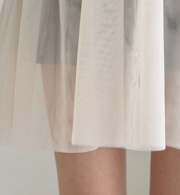  「裾チュールキャミチュニック」|シャツ・ブラウス|