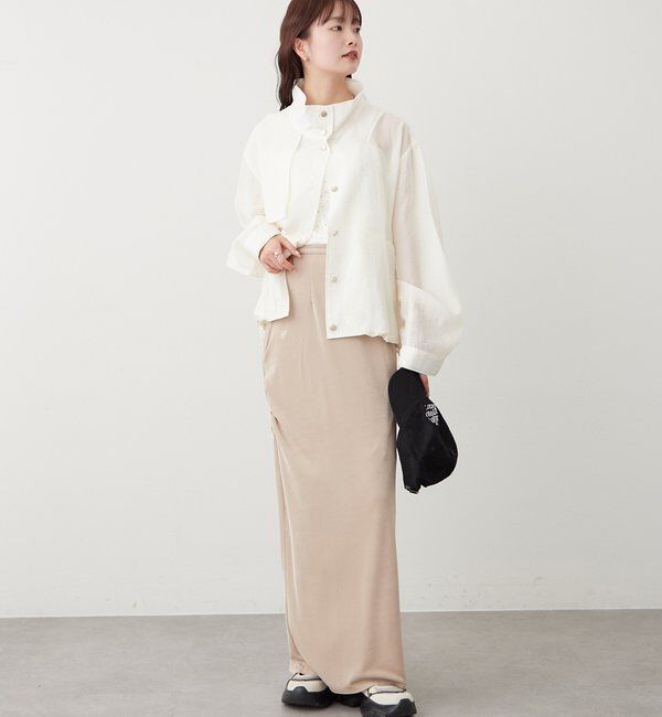  「マルチベルト付きカラーネットスカート」|スカート|