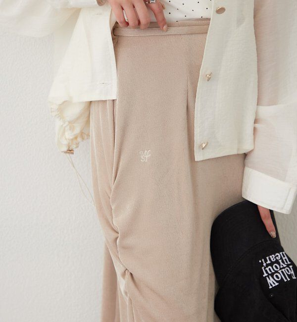  「マルチベルト付きカラーネットスカート」|スカート|