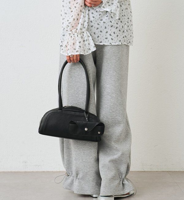  「メガネホルダー付きラウンドBAG」|トートバッグ|