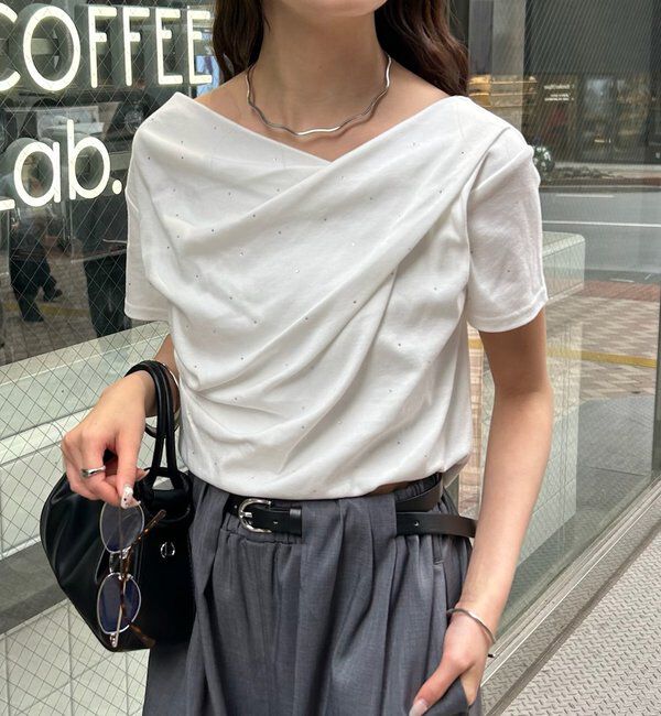  「26SSオフショルTシャツ」|Tシャツ・カットソー|