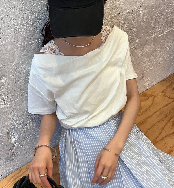  「26SSオフショルTシャツ」|Tシャツ・カットソー|