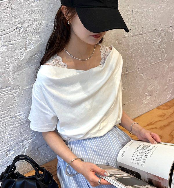  「26SSオフショルTシャツ」|Tシャツ・カットソー|