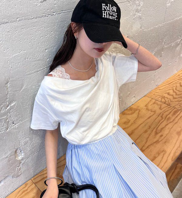  「26SSオフショルTシャツ」|Tシャツ・カットソー|