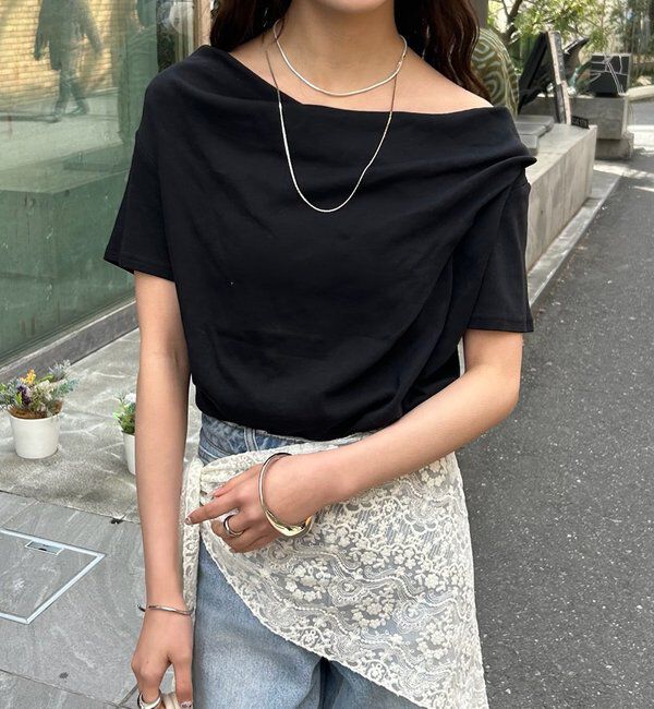  「26SSオフショルTシャツ」|Tシャツ・カットソー|