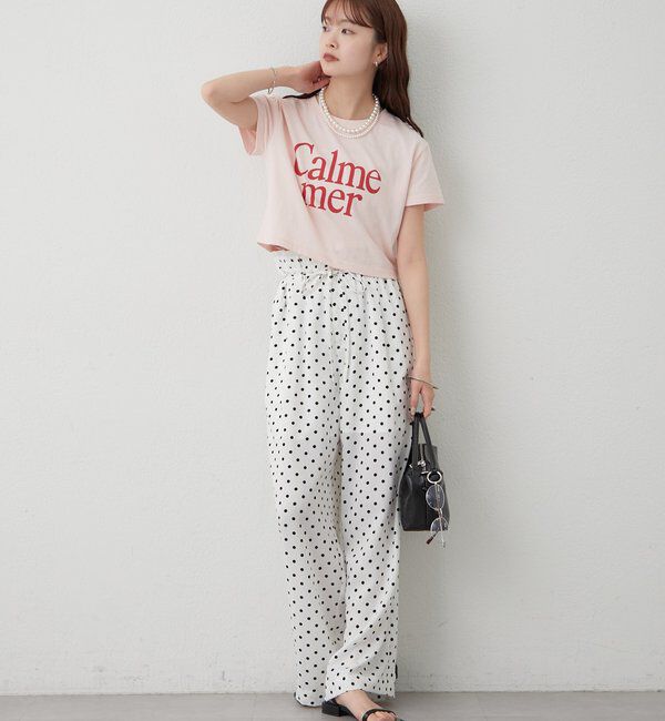  「ドットWベルトパンツ」|チノ|