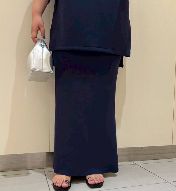  「【Lサイズも登場！】ポンチZIPタイトスカート」|スカート|