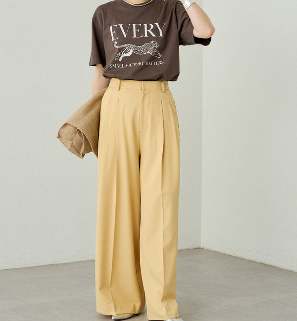  「2タックワイドパンツ」|チノ|