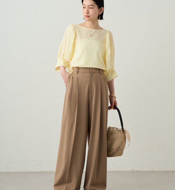  「2タックワイドパンツ」|チノ|