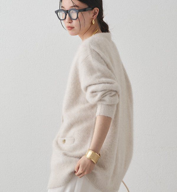  「FURカシミヤニットカーデ」|ニット・セーター|