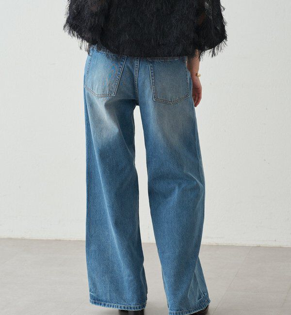 「ハイウエストデニムパンツ」|デニム|