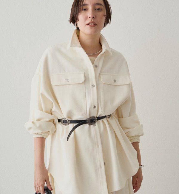  「ウールオーバーシャツ」|シャツ・ブラウス|