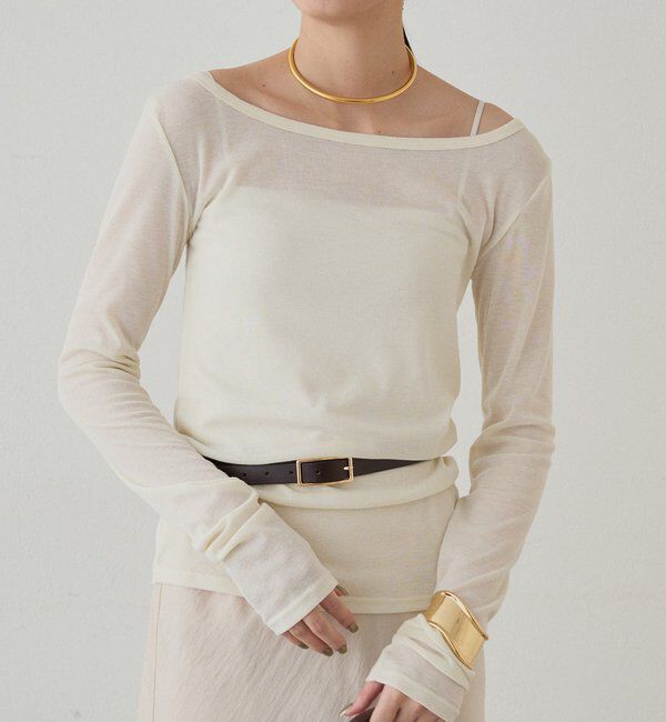  「ラウンドシアーカットソー」|Tシャツ・カットソー|