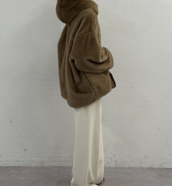  「フードフェイクファーブルゾン」|ベスト・ジレ|