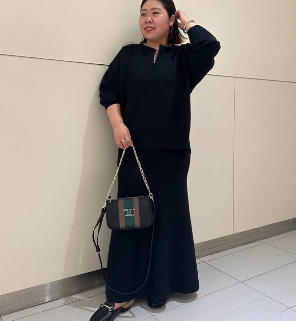  「【@_shirabe.s_コラボ】スウェットライクマーメイドニットスカート」|スカート|