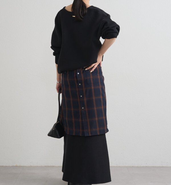  「【@_shirabe.s_コラボ】スウェットライクマーメイドニットスカート」|スカート|