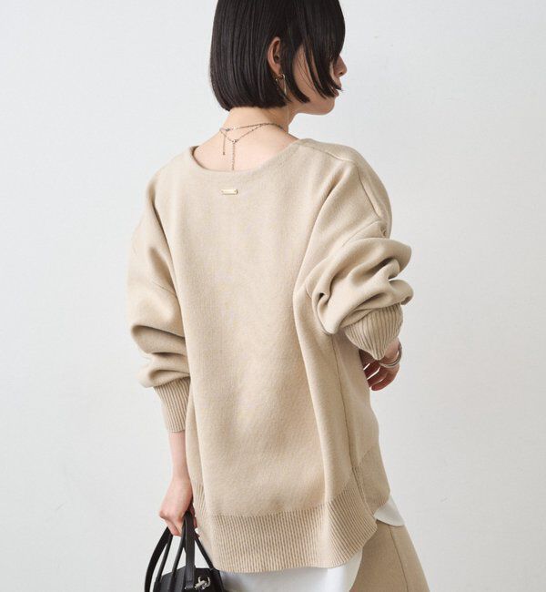  「【@_shirabe.s_コラボ】スウェットライクスキッパーニット」|ニット・セーター|