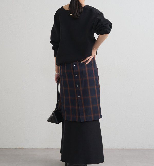  「【@_shirabe.s_コラボ】スウェットライクスキッパーニット」|ニット・セーター|