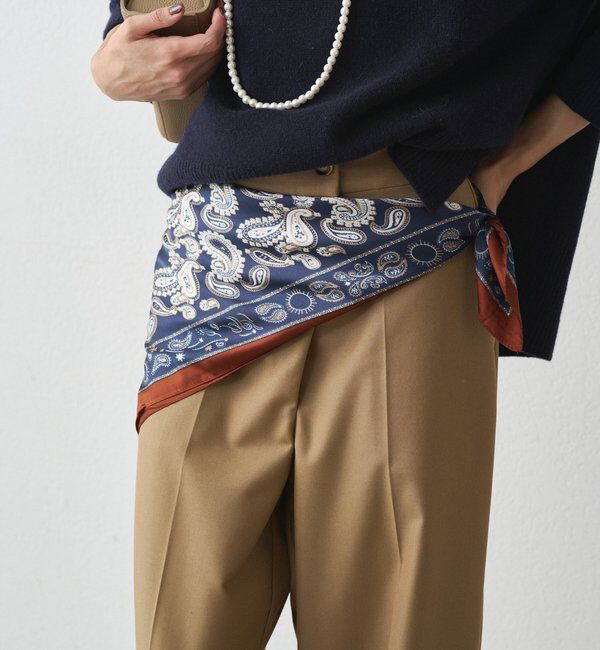  「【GALENA/ガレナ】ペイズリープリントスカーフ」|マフラー|