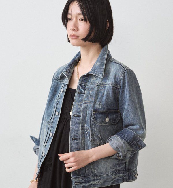  「ヴィンテージライクデニムジャケット」|ベスト・ジレ|