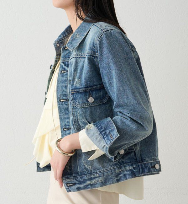  「ヴィンテージライクデニムジャケット」|ベスト・ジレ|
