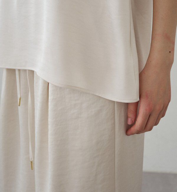  「2WAYノースリサテンチュニック」|シャツ・ブラウス|