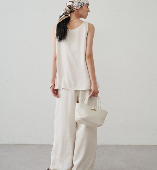  「2WAYノースリサテンチュニック」|シャツ・ブラウス|