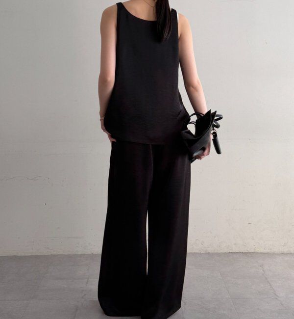  「2WAYノースリサテンチュニック」|シャツ・ブラウス|