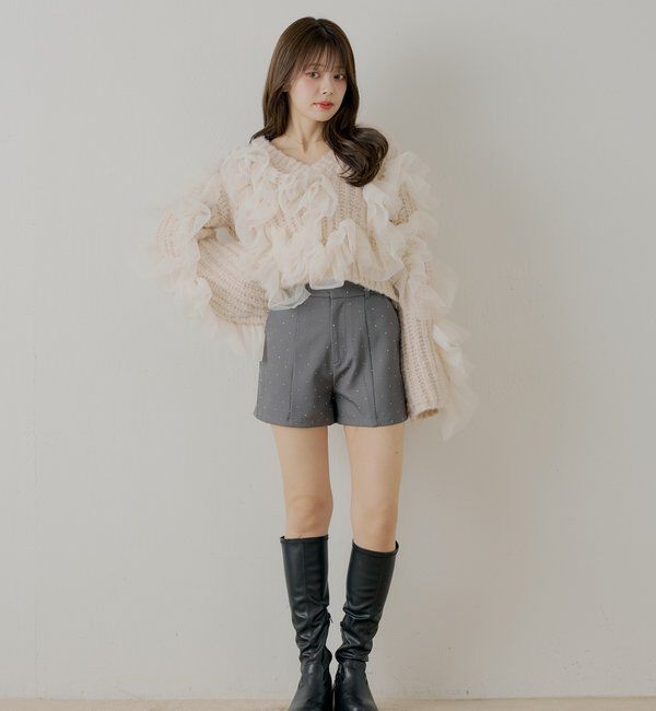  「ラインストーンショートパンツ」|チノ|