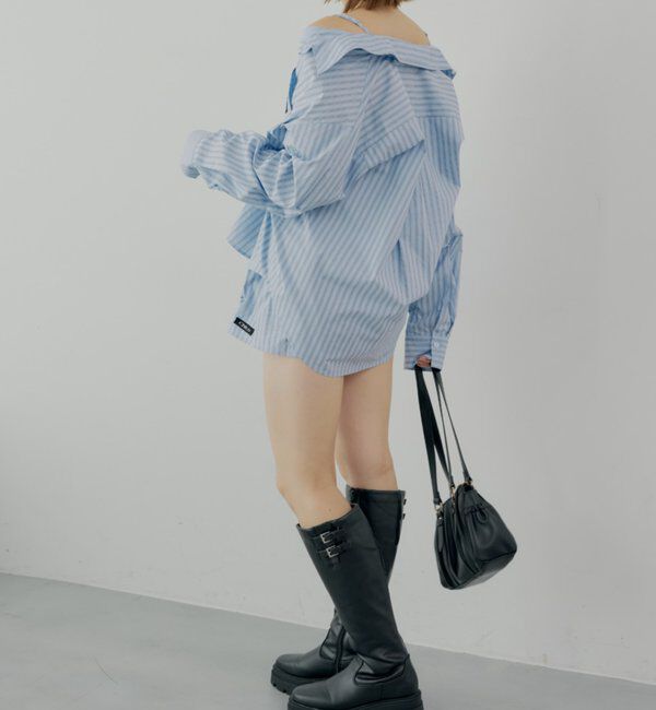  「【セットアップ対応】2wayルーズシャツ」|シャツ・ブラウス|