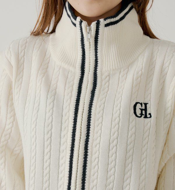  「【セットアップ対応】ダブルジップルーズニット」|ニット・セーター|