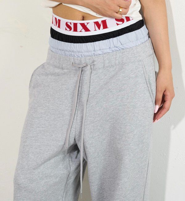  「【新色追加】Six M/シックスエム トリプルレイヤードパンツ」|チノ|グレー