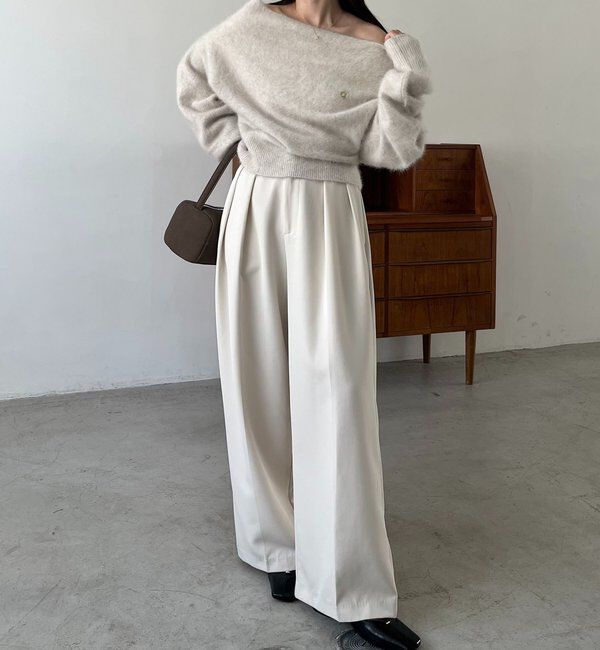  「【上質な着心地/全骨格細見え】〈C.L〉FOXカシミアドルマンニット」|ニット・セーター|