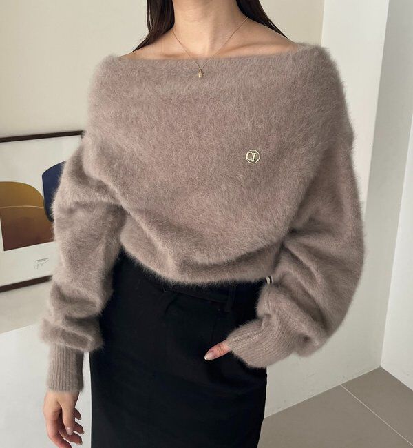  「【上質な着心地/全骨格細見え】〈C.L〉FOXカシミアドルマンニット」|ニット・セーター|