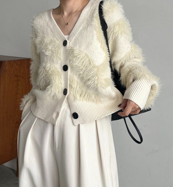  「WAVEフェザーカーディガン」|カーディガン|