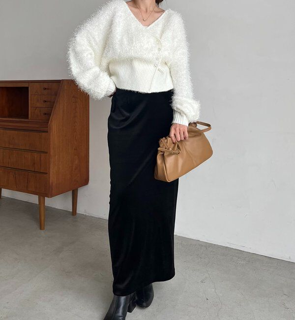  「フェザーラップカーディガン」|カーディガン|