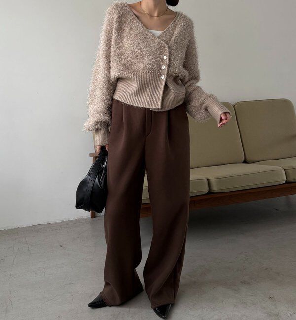  「フェザーラップカーディガン」|カーディガン|