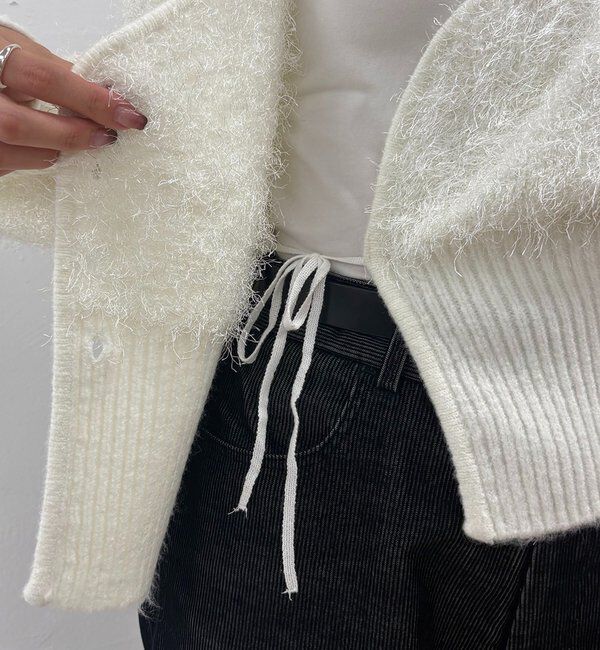  「フェザーラップカーディガン」|カーディガン|