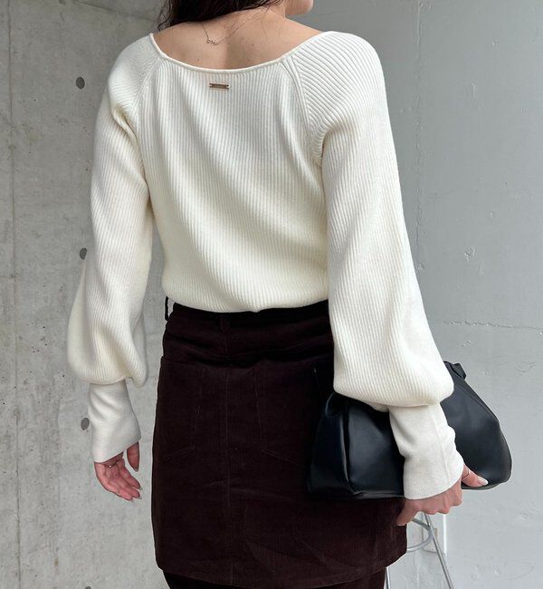  「スクエアパフニット」|ニット・セーター|