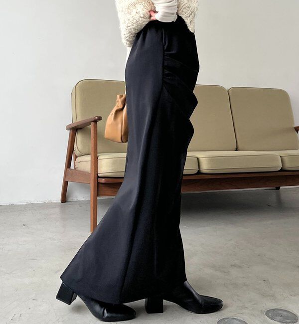  「カットドレープスカート」|スカート|