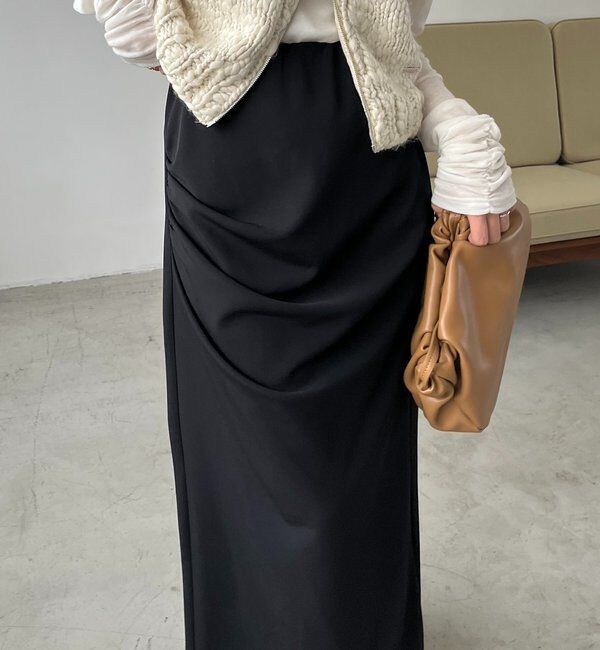  「カットドレープスカート」|スカート|